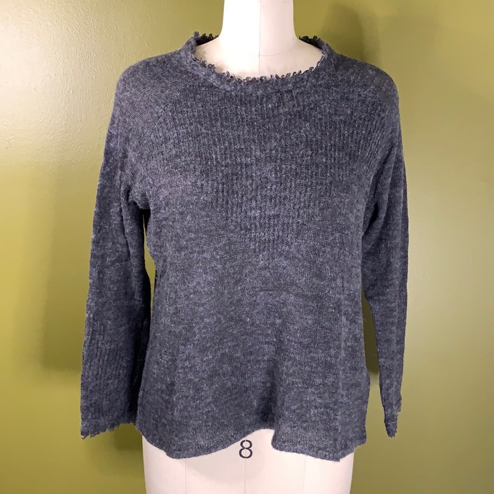 🟣3/$50!  Lucky Brand Solid Grey Pullover Sweater